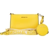 Michael Kors Jet Set Daffodil Vegan Crossbody Tech Attachment Bag Purse In Multi