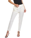 Hugo Boss Womens Pocket Cotton Ankle Pants In White