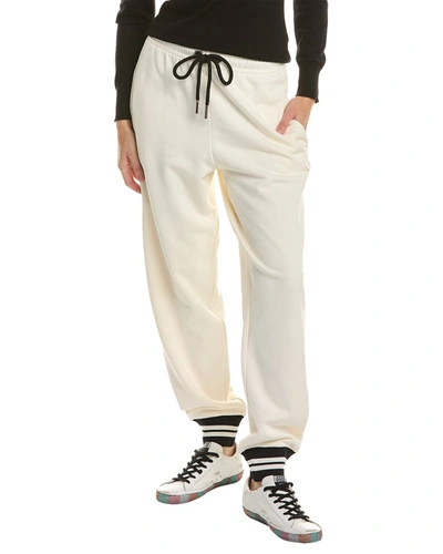 Moncler Cotton-blend Sweatpants In White