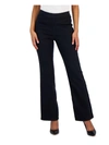 ANNE KLEIN WOMENS HIGH RISE PULL ON FLARED PANTS