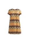 La Doublej Mini Swing Dress In Multi