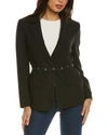 Hugo Boss Jiriva Belted Jacket In Black