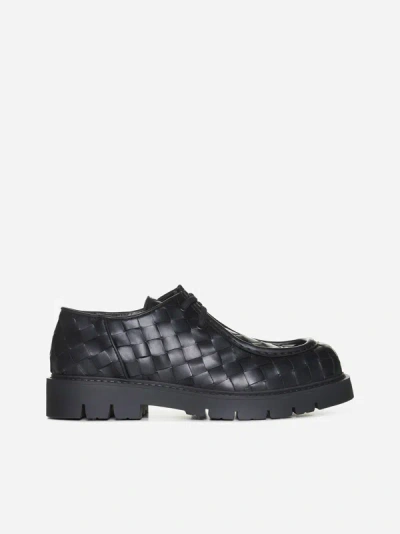 Bottega Veneta Moccasin With Haddock In Black