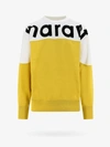 Isabel Marant Howley Logo Printed Crewneck Sweatshirt In Gold