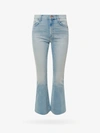 Mother The Outsider Flood Fray Ankle Jeans In Blue