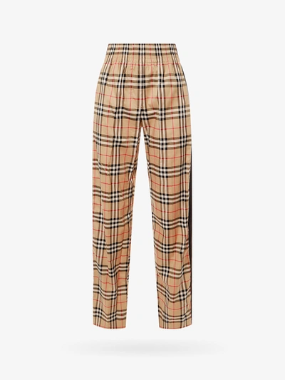 Burberry Trousers In Beige