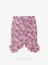 Isabel Marant Milendi Printed Stretch Mini Skirt In Fuchsia