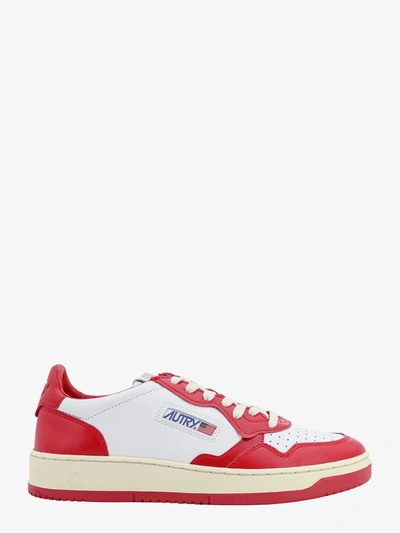 Autry Medalist Low Two-tone Sneakers In White,red