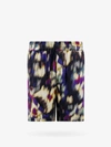 Isabel Marant Vataya Abstract Print Elastic Waist Shorts In Multicolor