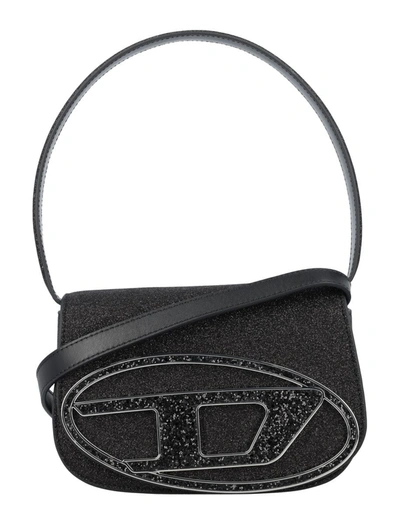 Diesel Mini Bag With D Logo Plaque In Black