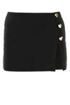 Marco Rambaldi Heart Button Mini Skirt In Black