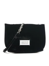 Maison Margiela Glam Slam Velvet Crossbody Bag In Black