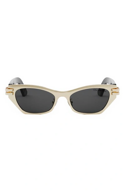 Dior C B3u 58mm Butterfly Sunglasses In Shiny Gold Dh Smo