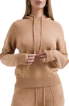 House Of Cb Jionni Hoodie Sweater In Camel