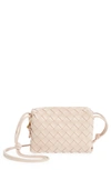 Bottega Veneta Mini Loop Camera Intrecciato Leather Crossbody Bag In Lotus/ Gold