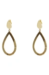 Argento Vivo Diamond Cut Drop Earrings In Gold