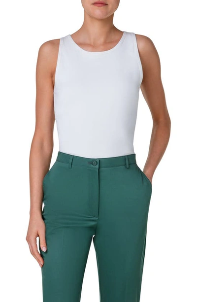 AKRIS PUNTO SLEEVELESS KNIT TOP