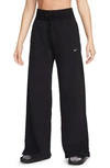 Nike Women's  Sportswear Phoenix Plush High-waisted Wide-leg Cozy Fleece Pants In Black