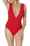 ANDIE MYKONOS PLUNGE ONE-PIECE SWIMSUIT