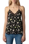 ZADIG & VOLTAIRE CHRISTY ROSE PRINT CAMISOLE