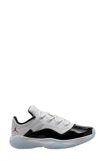 Jordan Women's Air  11 Cmft Low Shoes In White/ Red/ Black/ Blue Tint