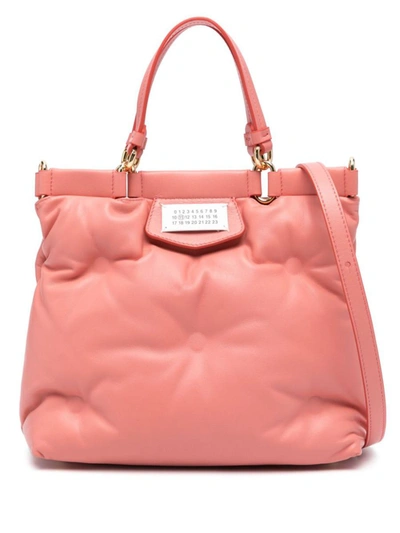 Maison Margiela Small Glam Slam Tote Bag In Coral