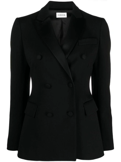 P.a.r.o.s.h. Tonal Double-breasted Blazer In Nero