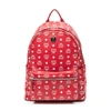 Mcm Large Front Studded Stark Backpack In Red
