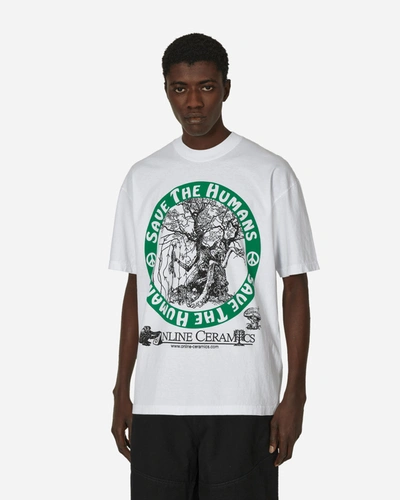 Online Ceramics Save The Humans T-shirt In White | ModeSens 