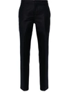 Ami Alexandre Mattiussi Tailored Straight Leg Wool Trousers In Night Blue