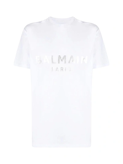 Balmain Logo-print Detail T-shirt In White