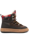DSQUARED2 DSQUARED2 LACE-UP HIGH TOP BOOTS