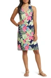 TOMMY BAHAMA ENCHANTED BAY TROPICAL PRINT DRESS