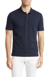 Hugo Boss Organic Cotton Polo Shirt In Blue