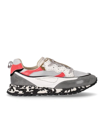 Hidn-ander Threedome.zero White Red Sneaker In Grey