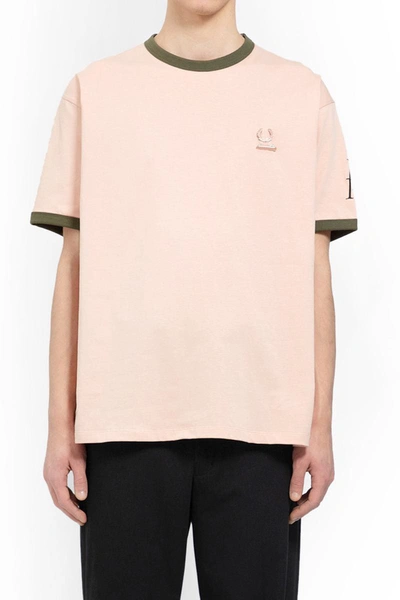 Raf Simons Fred Perry X  T-shirts In Pink