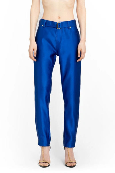 Tom Ford Trousers In Blue