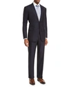 BRIONI ESSENTIAL VIRGIN WOOL TWO-PIECE SUIT, NAVY,PROD199790107