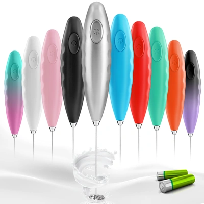 Zulay Kitchen Double Grip Milk Frother Handheld (batteries Included) In Multi