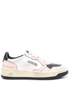 Autry Medalist Low-top Sneakers In Bianco E Rosa