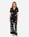 Lauren Moshi Waverly Scattered Lips In Black
