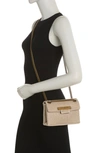 Kurt Geiger Rhinestone Mini Brixton Shoulder Bag In Dark Beige