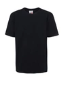 Thom Browne Wool Crew Neck T-shirt With Stripe Detail In Navy