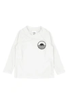 Feather 4 Arrow Icon Long Sleeve Rashguard In White