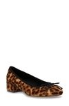 Steve Madden Cherish Leopard Genuine Calf Hair Pump In Leopard