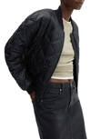 MANGO WATER REPELLENT QUILTED BOMBER JACKET