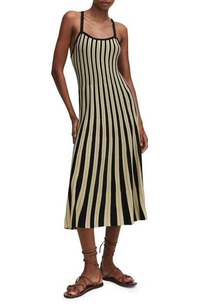 mango striped jersey dress Mango Striped Jersey Dress Black