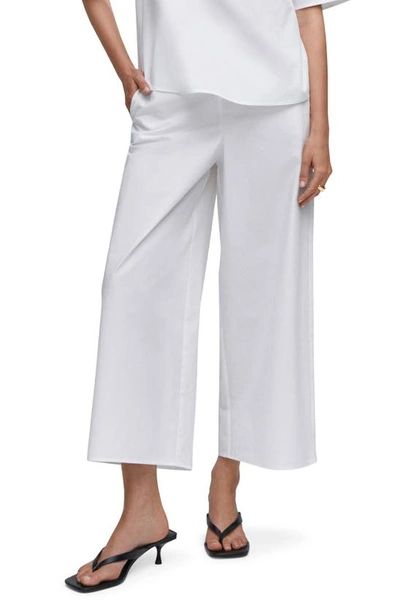 Mango Women's Cotton Culottes Trousers In Off White