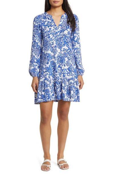 Lilly Pulitzer Alyssa A-line Cotton Dress In Deeper Coconut Ride With Me