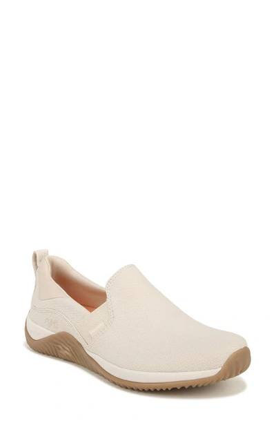 Ryka Echo Knit Slip-on Sneaker In Beige Faux Suede